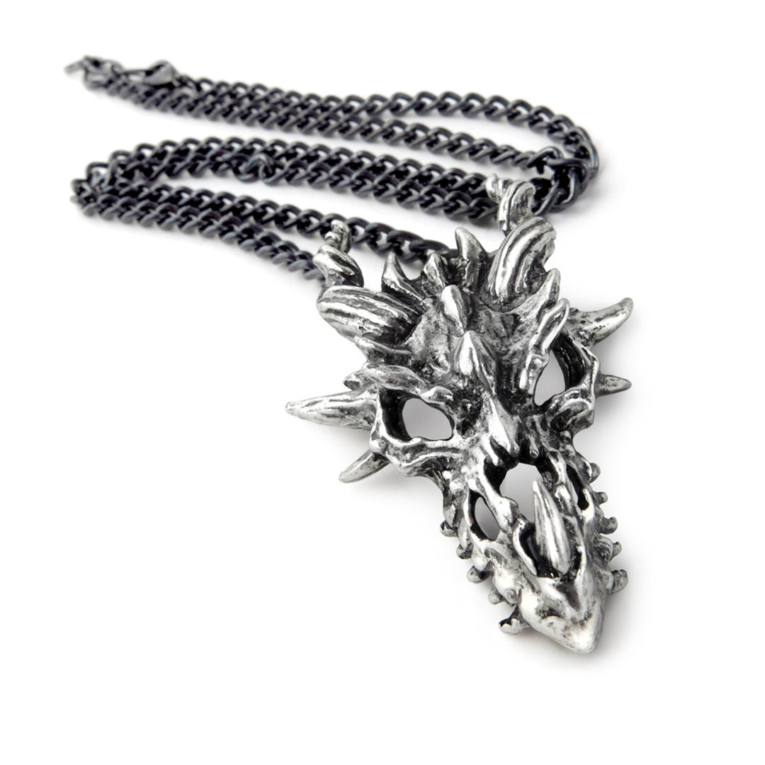 Alchemy Gothic Dragon Skull Pendant